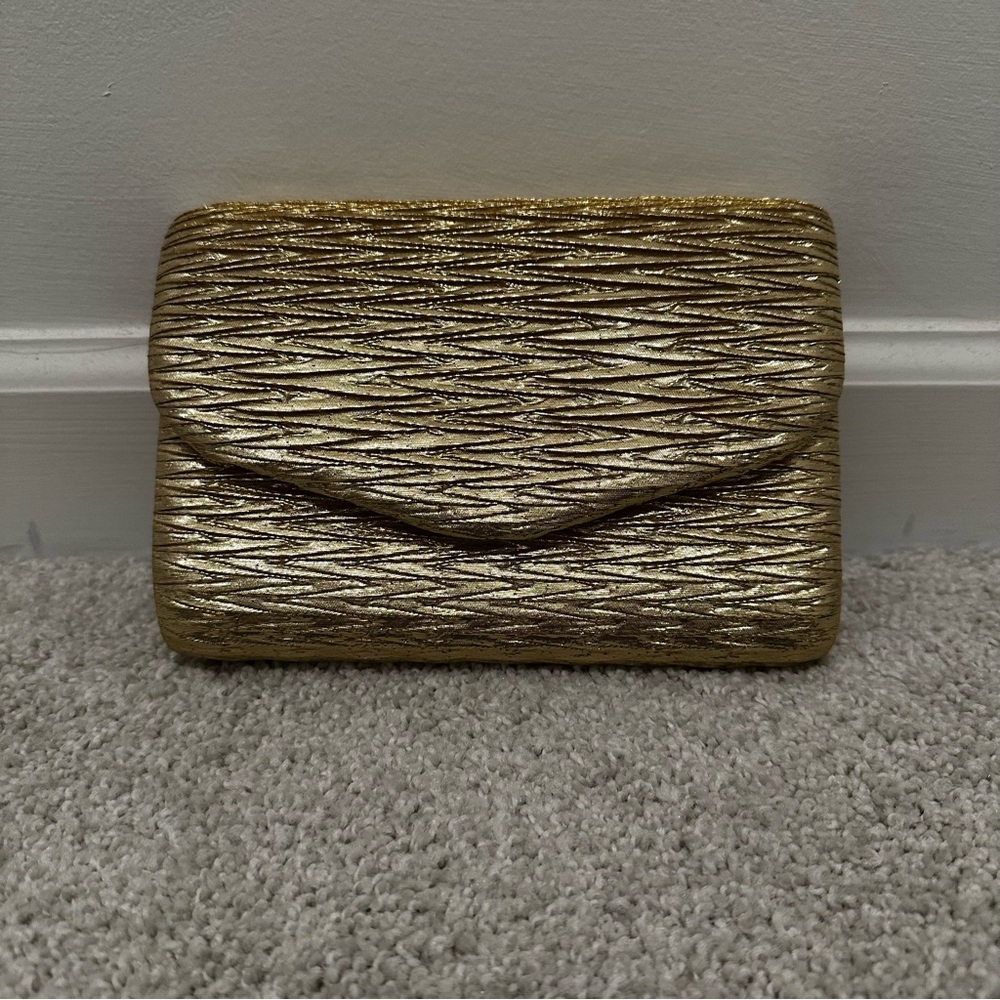 Elegant Gold Clutch